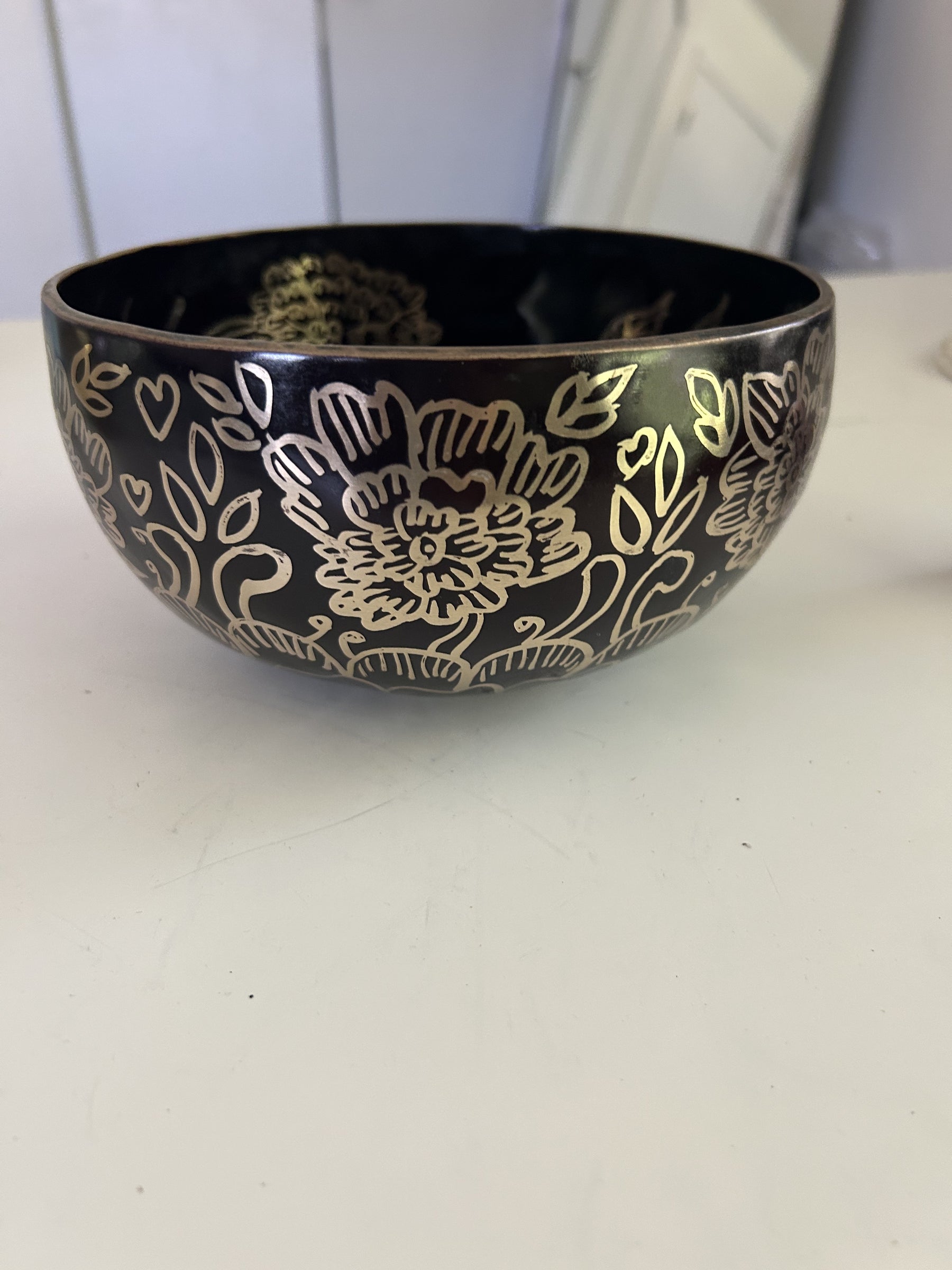 7.5 Inch Bronze F Sharp 3 One Of A Kind Singing Bowl CUSTOM-0006