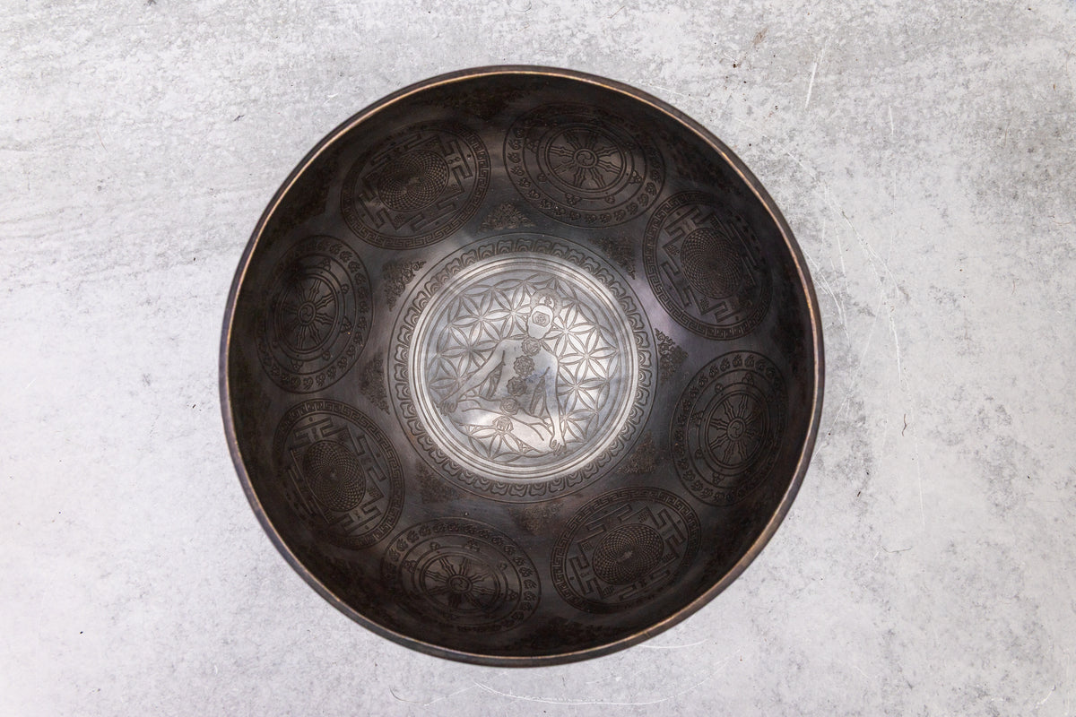 8" F# Tone 3rd Octave Bronze 0926