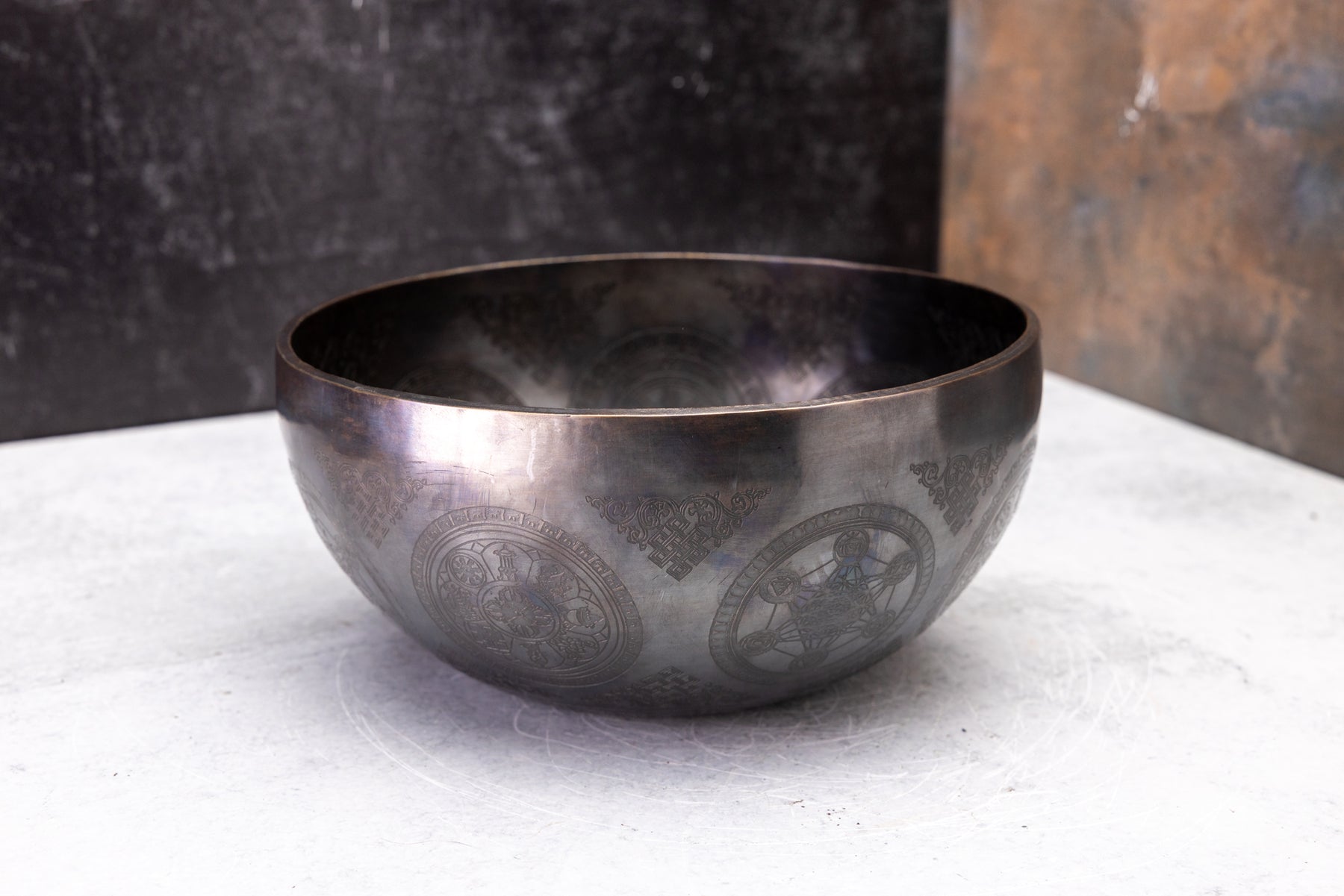 8" F# Tone 3rd Octave Bronze 0926