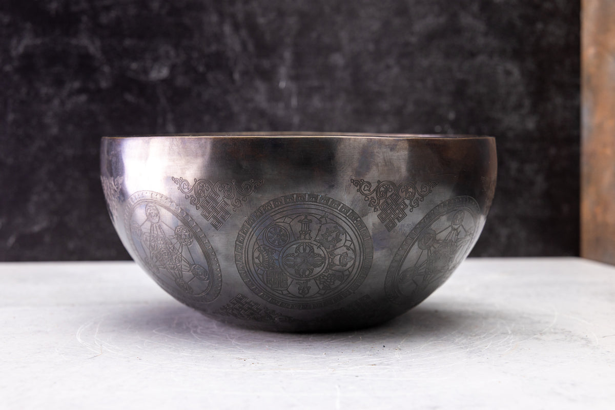 8" F# Tone 3rd Octave Bronze 0926