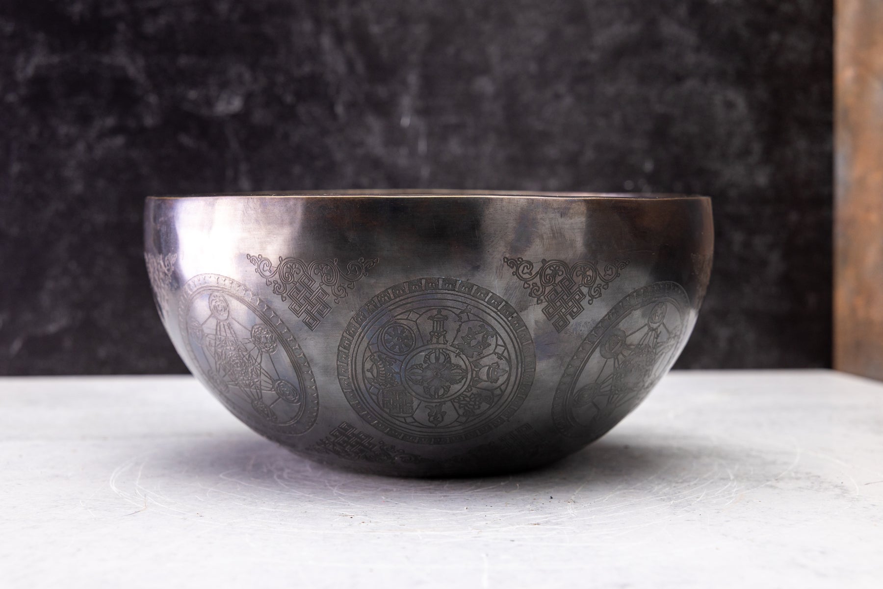 8" F# Tone 3rd Octave Bronze 0926