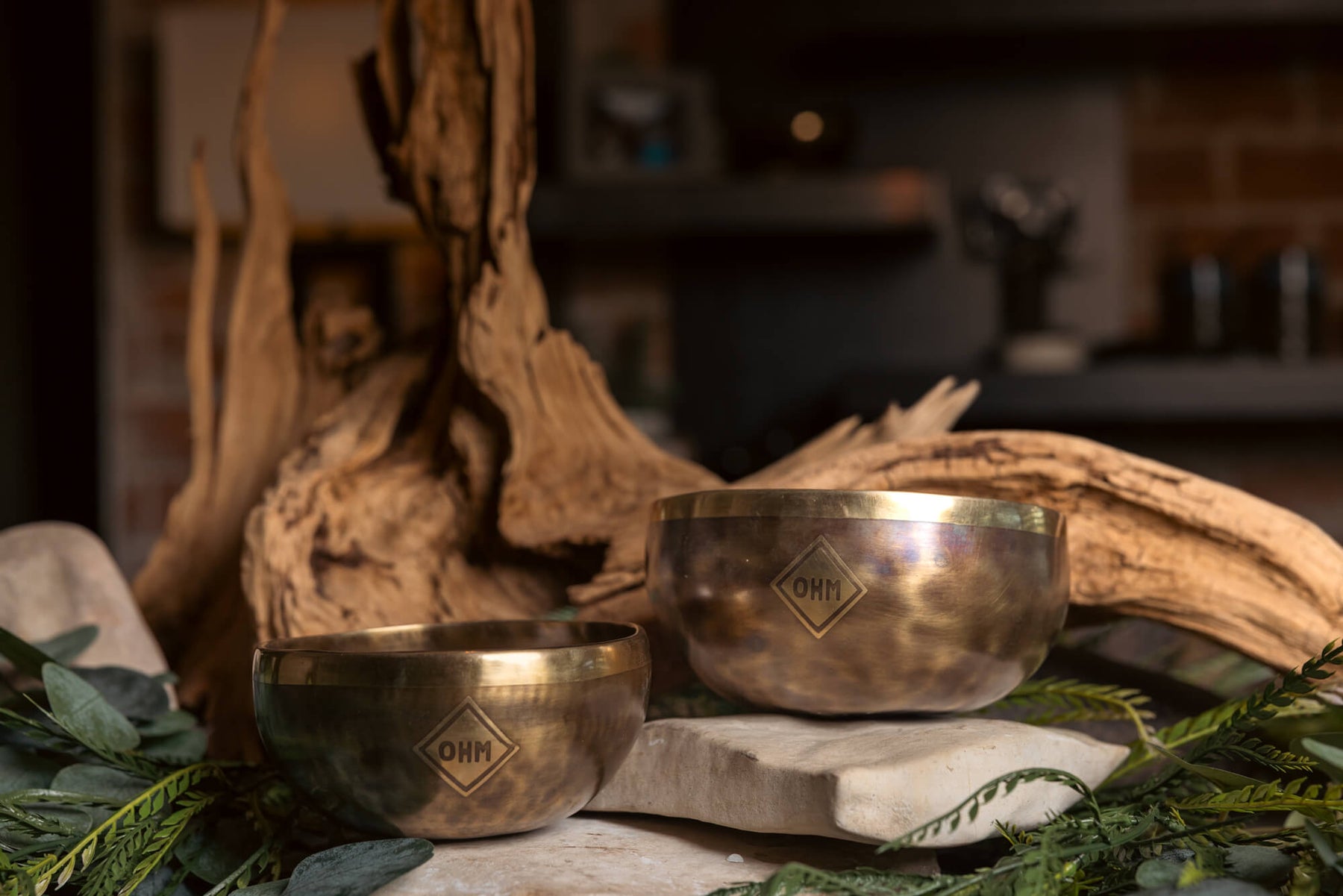 4th Octave Perfect Fifth Set G4 And C4: 6.5in and 5.7in Bronze Bowl Pair