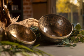 3rd Octave Perfect Fifth Set G3 And C3: 10.25 in and 8.25 in Bronze Bowl Pair