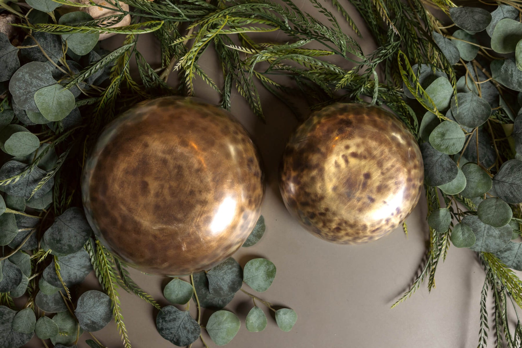 2nd Octave Perfect Fifth | C2 G2 | Perfect Fifth 2 Bowl Set | Legacy Collection Bronze Makers Mark Singing Bowls