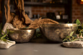 Perfect Fifth Set | G2 D3  | Perfect Fifth 2 Bowl Set | Legacy Collection Bronze Makers Mark Singing Bowls