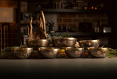 4th Octave C Major Scale: 7 Bronze Singing Bowls Set