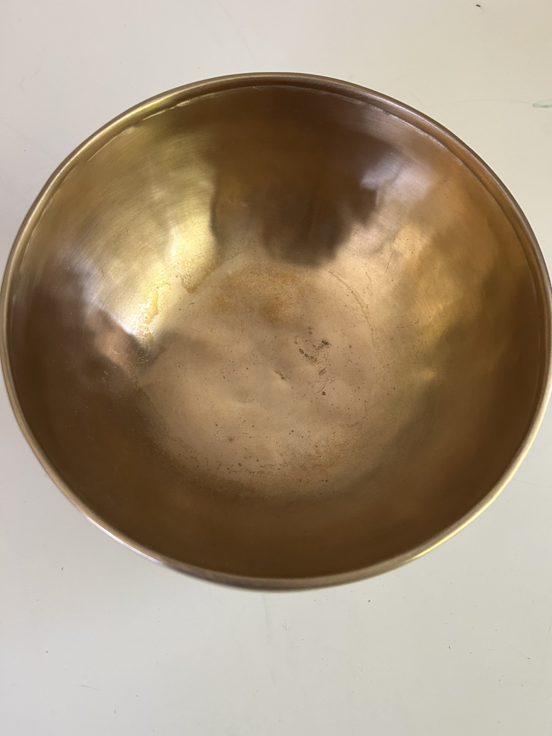 8.6 Inch Bronze D3 One Of A Kind Singing Bowl CUSTOM-0013