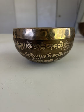 5 Inch Bronze A4 One Of A Kind Singing Bowl CUSTOM-0017