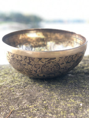 The Flower of Life Bowl: Large 10.5 Inch Handmade Bronze Bowl Limited Design