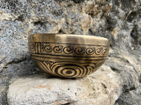 The Vortex Bowl: 9 Inch Heart Chakra Bronze Singing Bowl I PAUSE Breathwork and Ohm Store