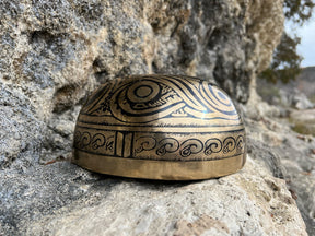 The Vortex Bowl: 9 Inch Heart Chakra Bronze Singing Bowl I PAUSE Breathwork and Ohm Store