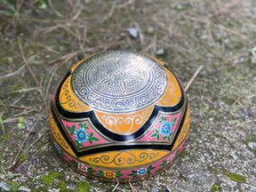 Lotus Water Bowl: 9 Inch Diameter Singing Bowl Hand Painted