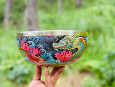Mystic Dragon Bowl I 9 Inch Bell Bronze Singing Bowl No.4