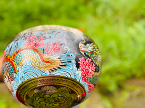 Mystic Dragon Bowl I 9 Inch Bell Bronze Singing Bowl No.4