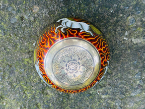The Fire Horse - Medium 6.5 Inch Hand-Painted Singing Bowl. Limited Edition Run