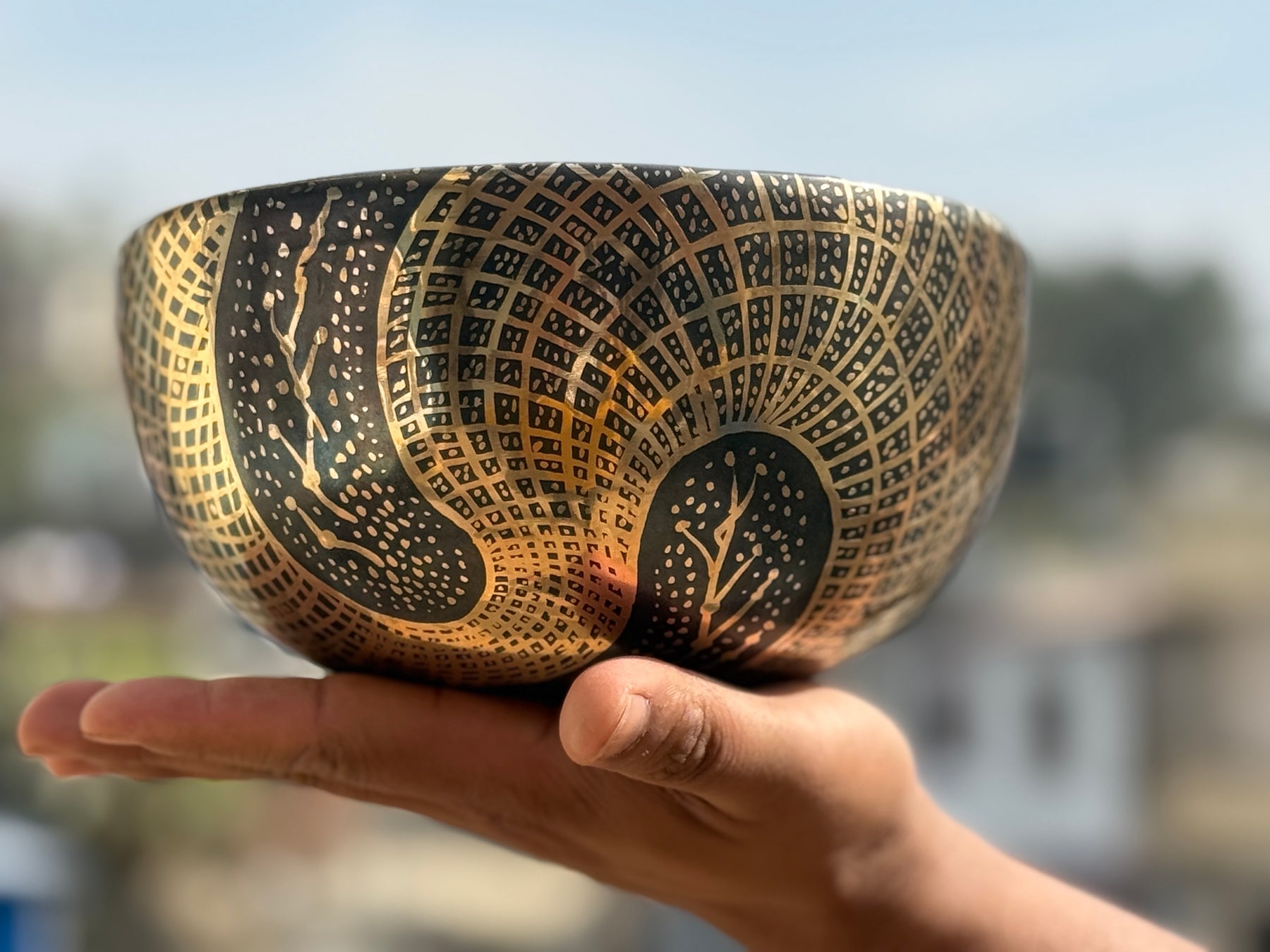The Aether Bowl: 8 Inch Bell-Bronze Singing Bowl