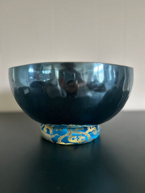 Blue Moon Bowl: Large Handmade Bronze Singing Bowl From Nepal