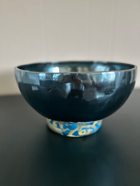 Blue Moon Bowl: Large Handmade Bronze Singing Bowl From Nepal