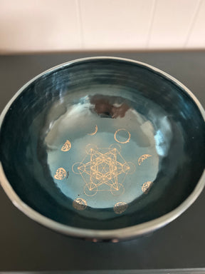 Blue Moon Bowl: Large Handmade Bronze Singing Bowl From Nepal