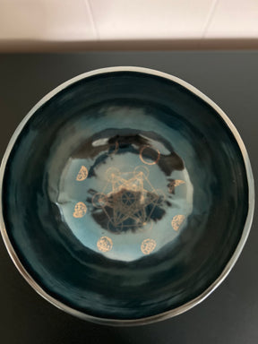 Blue Moon Bowl: Large Handmade Bronze Singing Bowl From Nepal