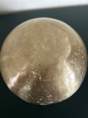 Golden Leaf Singing Bowl: 10.5 Inch 3rd Octave Subtle Etchings