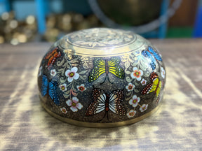 The Butterfly I 8.5 Inch Hand-Painted Singing Bowl. Limited Edition Spring 2026 Run