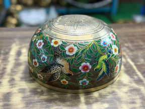 The Hummingbird's Garden. 8.5 Inch Hand-Painted Singing Bowl. Limited Edition Run