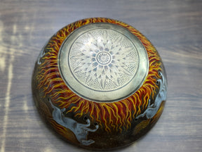 The Fire Horse. 8.5 Inch Hand-Painted Singing Bowl. Limited Edition Run