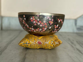 The Flower Dragon. 9 Inch Hand-Painted Singing Bowl. Spring Edition