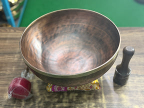 13 Inch Bronze Longevity Bowl I Large Format Second Octave Singing Bowl