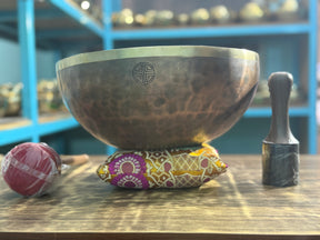 13 Inch Bronze Longevity Bowl I Large Format Second Octave Singing Bowl