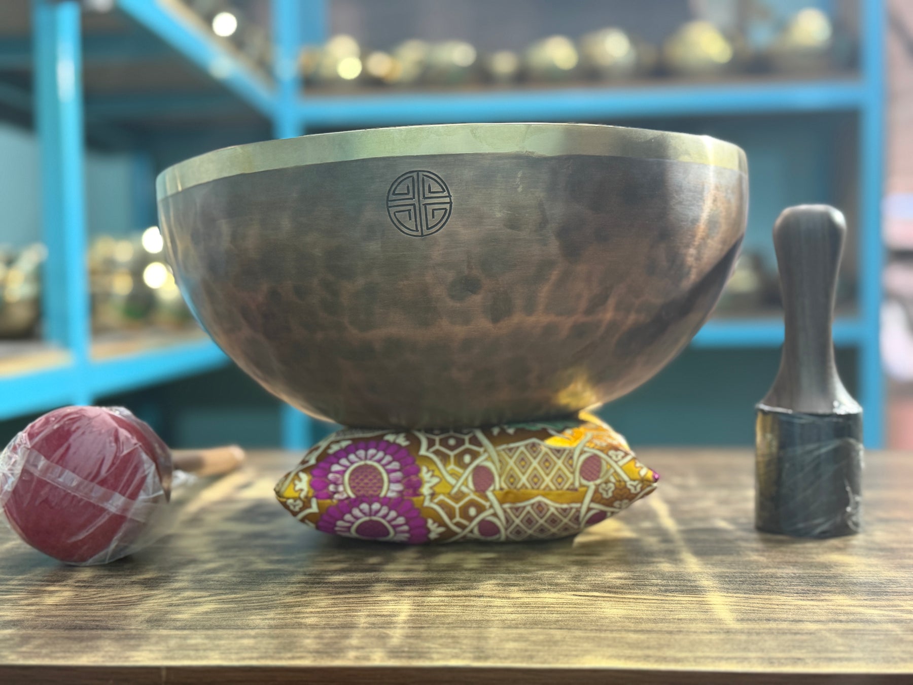 13 Inch Bronze Longevity Bowl I Large Format Second Octave Singing Bowl