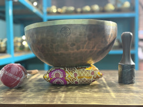 13 Inch Bronze Longevity Bowl I Large Format Second Octave Singing Bowl