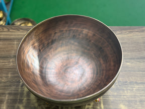 13 Inch Bronze Longevity Bowl I Large Format Second Octave Singing Bowl