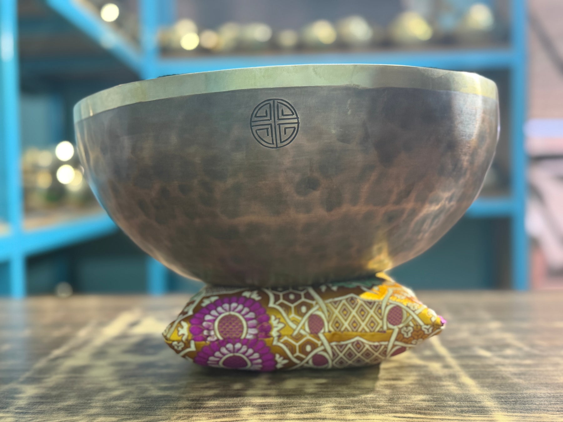 13 Inch Bronze Longevity Bowl I Large Format Second Octave Singing Bowl