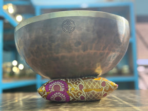 13 Inch Bronze Longevity Bowl I Large Format Second Octave Singing Bowl