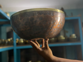 13 Inch Bronze Longevity Bowl I Large Format Second Octave Singing Bowl