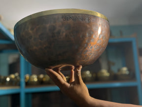 13 Inch Bronze Longevity Bowl I Large Format Second Octave Singing Bowl