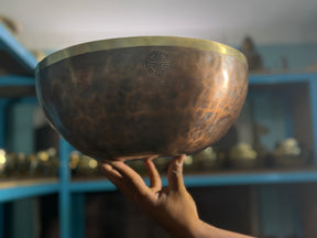 13 Inch Bronze Longevity Bowl I Large Format Second Octave Singing Bowl