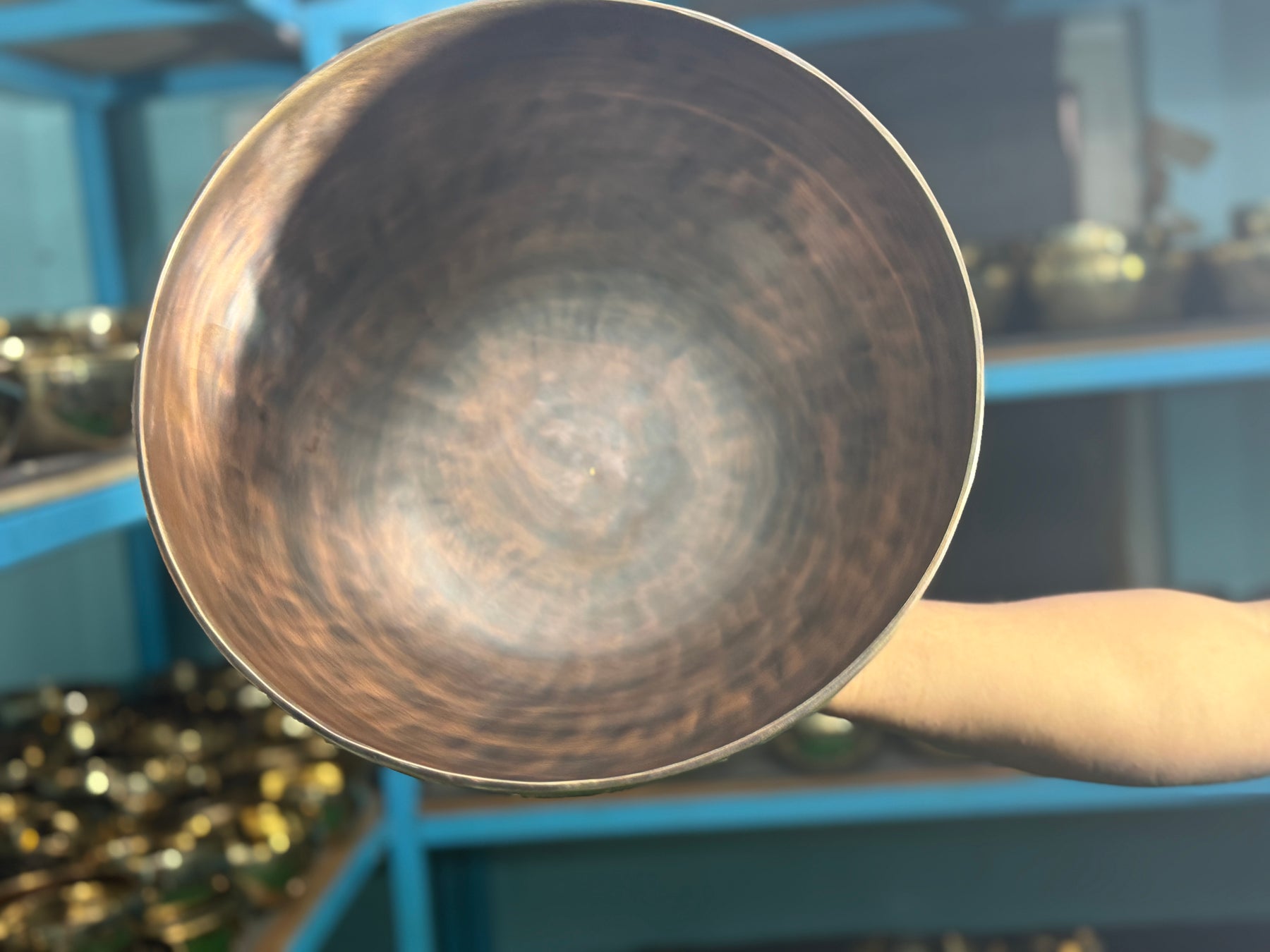 13 Inch Bronze Longevity Bowl I Large Format Second Octave Singing Bowl