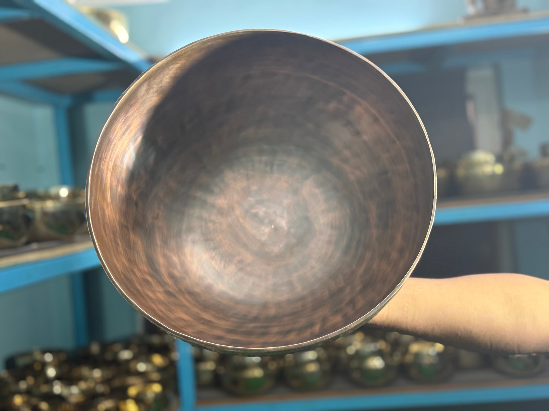 13 Inch Bronze Longevity Bowl I Large Format Second Octave Singing Bowl
