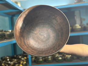 13 Inch Bronze Longevity Bowl I Large Format Second Octave Singing Bowl