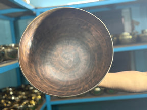13 Inch Bronze Longevity Bowl I Large Format Second Octave Singing Bowl