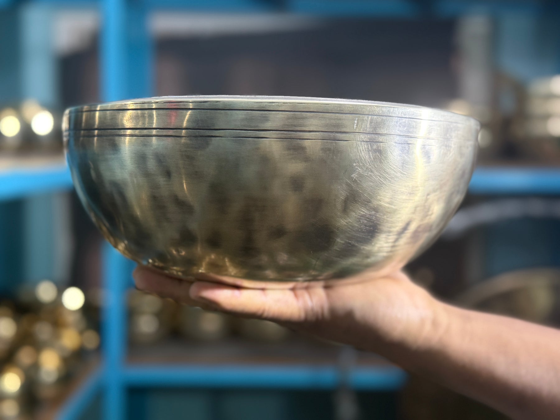 11 Inch Extra Thick Rim Handmade Lingam Bowl I Limited Edition Bowl