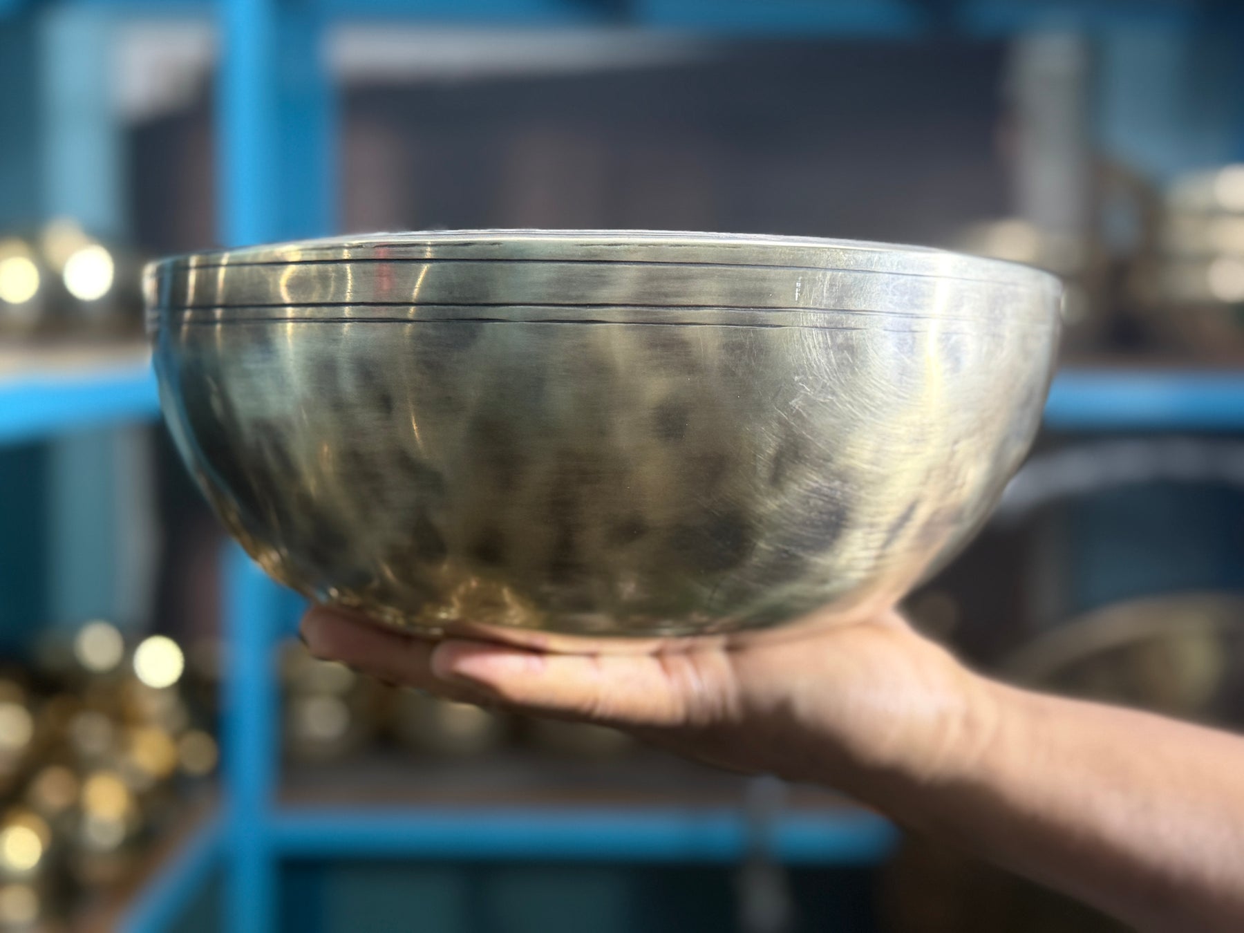 11 Inch Extra Thick Rim Handmade Lingam Bowl I Limited Edition Bowl