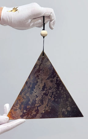 Hand-Forged Triangular Sound Triangle — Silver Nickel | José Antonio Álvarez X The Ohm Store