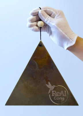 Hand-Forged Triangular Sound Triangle — Silver Nickel | José Antonio Álvarez X The Ohm Store