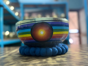 8.5 Inch Chakra Rainbow Singing Bowl. Limited Edition Run.
