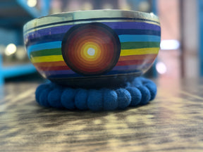 8.5 Inch Chakra Rainbow Singing Bowl. Limited Edition Run.