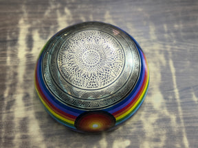 8.5 Inch Chakra Rainbow Singing Bowl. Limited Edition Run.